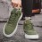 Men's Solid Colour Mid Top Skateboard Shoes, Comfy Non Slip Lace Up Casual Durable Sneakers For Men's Outdoor Activities